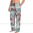 thumbnail image 3 of Grunge Newspaper With Word Punk And Anarchy Mens Woman Pajamas Pyjamas Pants Lounge Pants Sleep Bottoms, 3 of 7