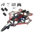 thumbnail image 4 of FashionCha Set of 2 Remote Control Airplanes with Fixed RC Engine for Aerobatic Flights, LED Lights And Intelligent Orbital Function. Made of Shockproof PP. red 3 Battery, 4 of 8