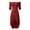 Red, variant on Women's Retro Disco High Low Dress, Off Shoulder Drawstring Ruched Party Dress for Stage & Dance Performance, 1PC, S-XXL