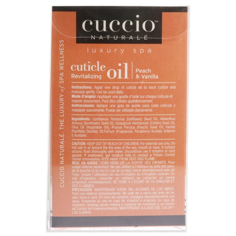 Cuccio Naturale Scented Nail Moisturizing Cuticle Oil, Peach