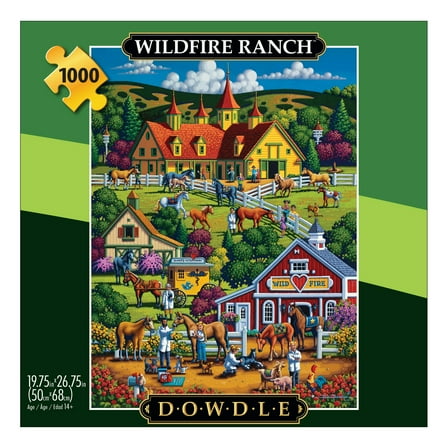 Buffalo Games Wildfire Ranch 1000-Piece Interlocking Jigsaw Puzzles for Adults Ages 14 