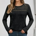 thumbnail image 4 of EDFBUYKRS Tops for Women Fall V Neck Long Sleeves Shirts Plus Size Ruffle Sleeve Tunic Soild Color Blouses for Lady Size L, 4 of 6