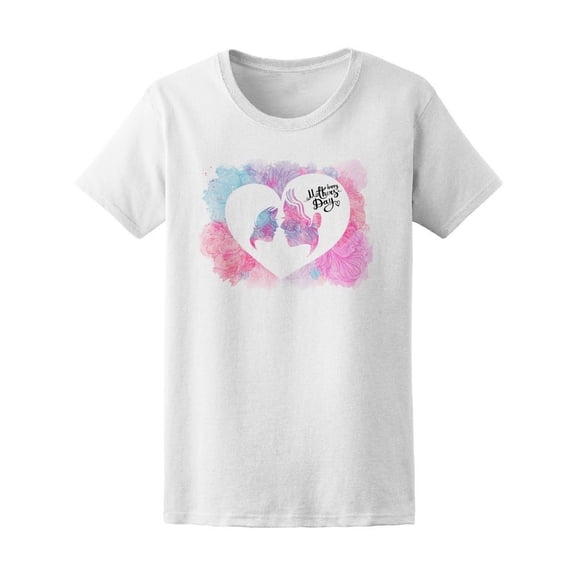 Watercolor Happy Mothers Day Tee Women's -Image by Shutterstock
