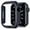 1 Paquet Bleu, variante sur Recoppa Compatible pour Apple Watch Case 45mm Series 7, Étui Pare-Chocs Rigide Ultra-Mince Antichoc Protection Tout Autour [Sans Protecteur d'Écran] pour Accessoires iWatch, Transparent