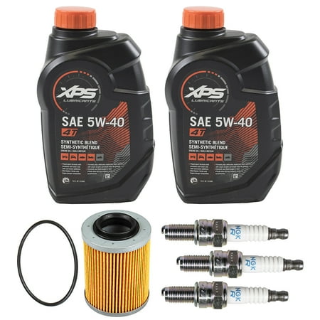 BRP FKOCK10631 XPS Oil Change Kit with Filter O-Ring & NGK Spark Plugs for 2014-2017 Sea