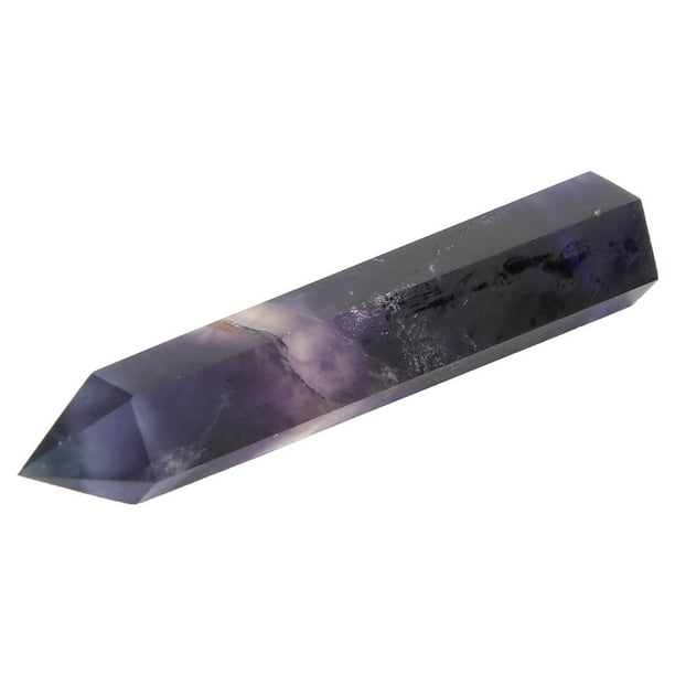 ZPSHYD Varitas de Cristal curativo, 2,76 Pulgadas, Pilar de Cristal de fluorita Colorido de Punta única, meditación curativa, Terapia de meditación Reiki Chakra de 6 facetas(ZZ0199(6.1-6.4cm))
