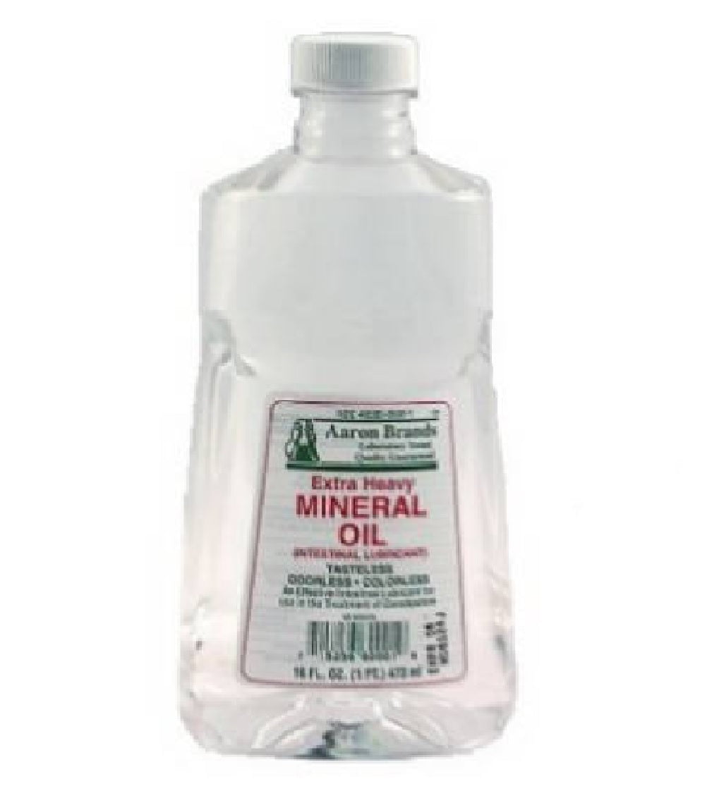 New Swan MP001 Mineral Oil U.S.P. Lubricant Laxative, Clear Bottle, 16