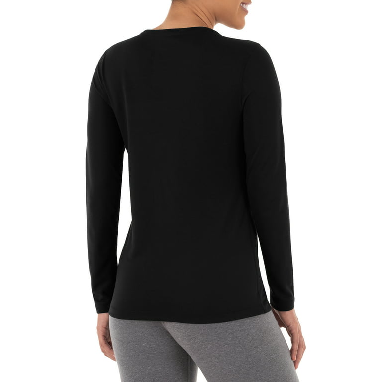 Athletic Works Women's Core Active Long Sleeve T-Shirt, 2-Pack 