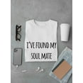 thumbnail image 3 of I've Found My Soulmate Pizza Graphic Men White T-Shirt, Male Medium, 3 of 4