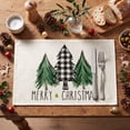 thumbnail image 3 of Smile Trees Merry Christmas Placemat for Dining Table 12 x 18 Inch Set of 4, 3 of 7