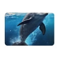 thumbnail image 2 of Uemuo Ice Blue Ocean Cute Dolphin Printed Door Mat Indoor Doormat 16"x24",Front Back Door Mats Non Slip Entrance Rugs,Inside Doormats for Entryway, 2 of 9