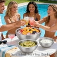 thumbnail image 3 of 304 Stainless Steel Insulated Serving Bowls, Double Wall Thermal Bowls for Hot and Cold Food, Salad and Dipping Bowl for Gatherings, 3 of 5