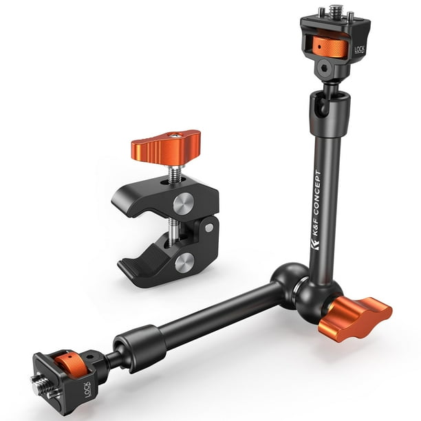 Kit Brazo Mágico con Abrazadera K&F Concept 11 para Monitor de Cámara y Luz