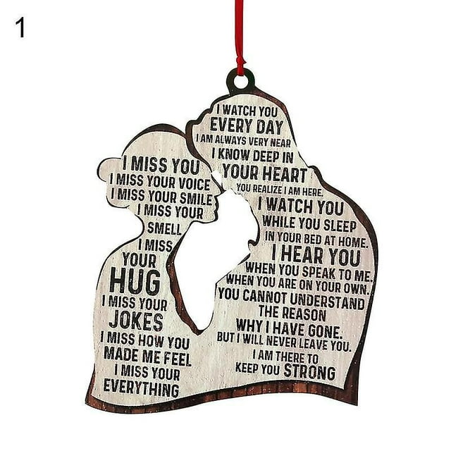 Letrero colgante conmemorativo de madera decorativa para el Día de San Valentín, Miss You, placa colgante para aniversario