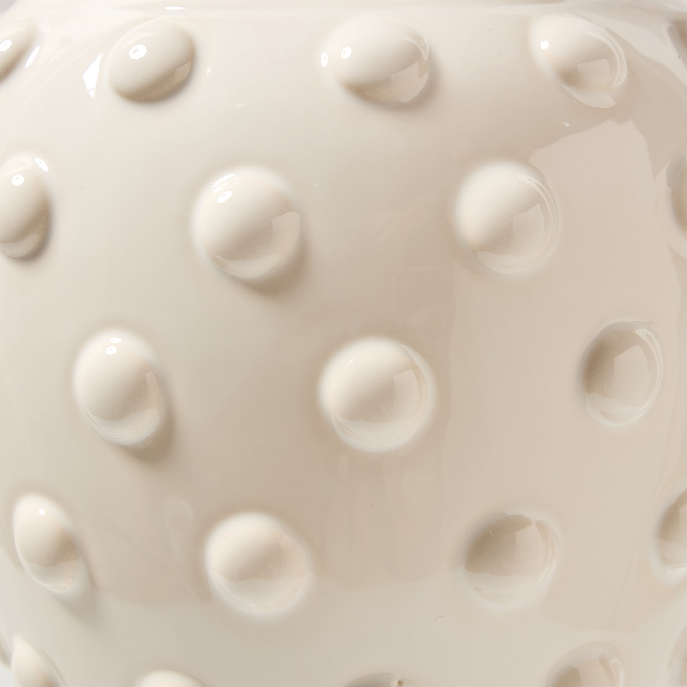My Texas House 10" White Hobnail Ceramic Vase