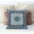 thumbnail image 2 of Amrita Sen Suede Bright Blue Zippered Pillow With Insert CAPL419FSDS-ZP-16x16, 2 of 5