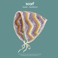 thumbnail image 3 of SUNSIOM Foulard Tricoté au Crochet pour Femmes, Bandeau Triangle Coloré Accessoires de Mode, 3 of 8