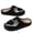 13#Black, variant on Unisex Gothic Skeleton Heart Sherpa Mule Slippers Anti Slip Fluffy Holiday Household Warm Shoes