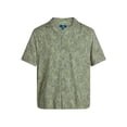 thumbnail image 5 of George Men's Relaxed Fit Linen Blend Camp Shirt with Short Sleeves, Sizes S-5XL, LT-3XLT, 5 of 5