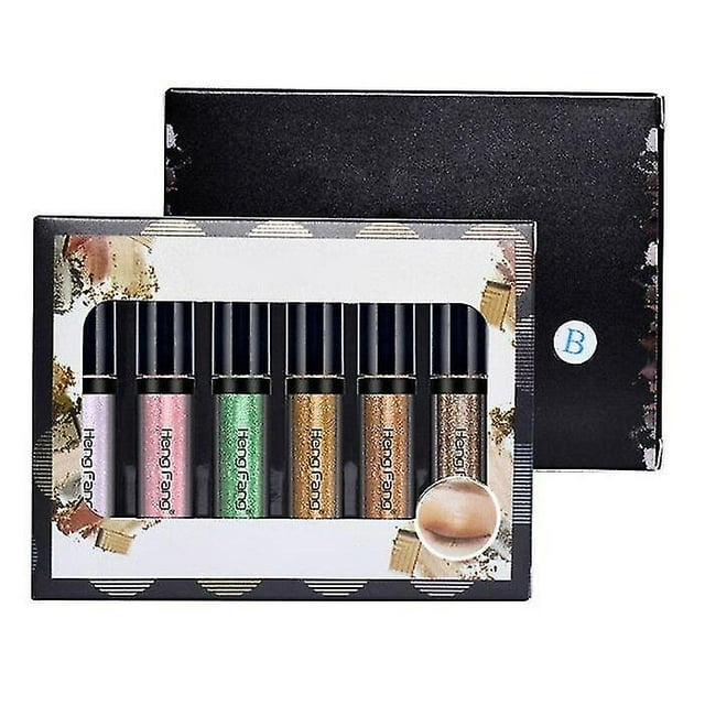 Set de sombras de ojos con purpurina líquida de larga duración, 1,7 g x 1