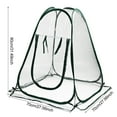 thumbnail image 6 of Grofry Mini Greenhouse Cover Portable Flowerpot Shelter Indoor Outdoor Sunshine Room Clear PVC Folding Plant House for Cold Frost Prevention, 6 of 8