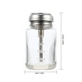 thumbnail image 6 of SOPOTUTU Push Down Bottle Glass Pump Dispenser Bottle Transparent 1Pack, 6 of 6