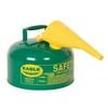 Eagle Mfg Type I Safety Can,2 gal.,Green,9-1/2" H UI20FSG