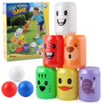 thumbnail image 4 of Bowling Set, Can Shape Bowling with Cartoon Animal Pattern, Interactive Digital Educational Indoor Pack Cans, 4 of 8