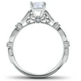 thumbnail image 2 of Pompeii 3/4ct Vintage Round Cut Diamond Engagement Ring 14k White Gold (H/I,I1-I2), 2 of 2