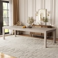 thumbnail image 2 of Furniture of America Direx 118" Solid Wood Rectangle Indoor Dining Table, Tawny, 2 of 15