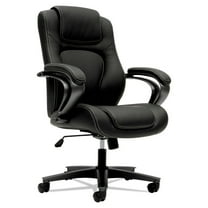 HON HVL402.EN11 17 in. to 21 in. Seat Height 250-lbs. Capacity Executive High-Back Chair - Black/Iron Gray
