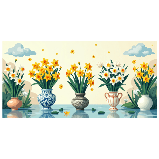 Floral Tulip Backdrop Banner with Spring Flowers for Garden Party Wedding Decoration Event Background Photography Prop Neon Decors Celebration