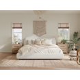 thumbnail image 4 of Lit Rembourré Moderne Minimaliste, Très Grand Lit, avec Tête de Lit Douce, Tissu en Lin, Sans Espace de Rangement, Matelas Non Inclus, Blanc, 4 of 11