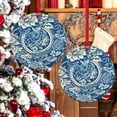 thumbnail image 6 of AatoeaX Classic Blue - White Porcelain - Style Ornament: Floral Scrollwork Design, Transparent Acrylic, Hanging Decor for Oriental - Themed Spaces, Porcelain Lovers & Home Accents, 6 of 6