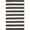 thumbnail image 6 of SAFAVIEH Montauk Saranna Striped Cotton Area Rug, Chocolate/Ivory, 9' x 12', 6 of 6