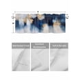thumbnail image 4 of Valances for Windows Abstract Watercolor Rod Pocket Cafe Window Treatments Valance Curtains for Kitchen Bathroom Laundry Basement Windows 54"x18", 4 of 9