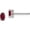 Red, variant on Sterling Silver Rhodium-Plated 5X3mm Oval Garnet Post Earrings (5 X 3) Made In China qbe29jan
