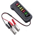 thumbnail image 1 of Probador de batería digital de coche de 12 V, alternador, analizador de batería con indicador LED para coche, motocicleta y camión., 1 of 5