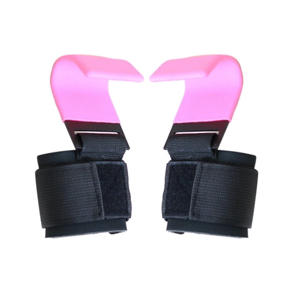 CynaSports Gym Weightlifting Power Training Dip Hook Bar Wrist Brace Support- Pink