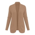 thumbnail image 3 of cocolona Cardigan Sweaters for Women Long Sleeve Open Front Knit Loose Cardigan Fall Solid Color Tops, 3 of 7