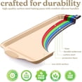 thumbnail image 6 of Country Kitchen Bakeware Set, 10-Piece Nonstick Stackable Baking Pans with Silicone Handles, Sage, 6 of 7