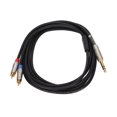 thumbnail image 3 of Cable TR Sto Dual RCA de 1/4 pulg. TRS a Dual TR Sto RCA Cable de micrófono divisor Artesanía excepcional, 3 of 8