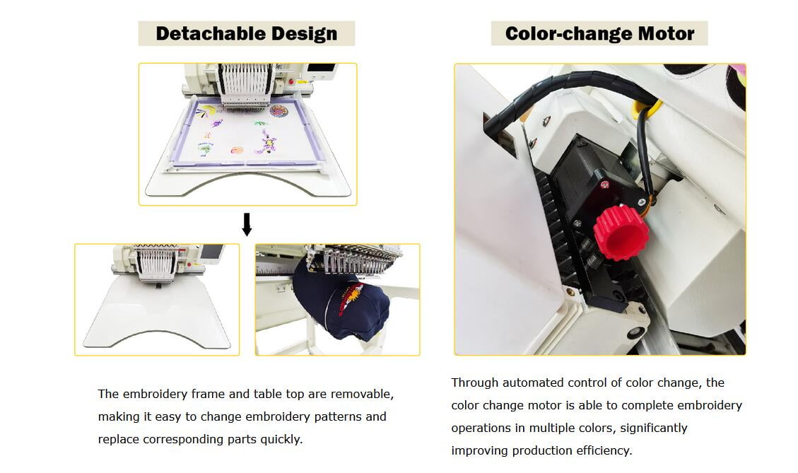 15 Needles Automatic Embroidery Machine Flat Garments Hat Computerized Embroidery Machine