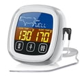 thumbnail image 1 of Digital Meat Thermometer with Large Touchscreen LCD, with Long Probe, Kitchen Timer, Backlight Instant Read for Smoker Kitchen BBQ Oven, Grill Thermometer, Cooking Food Meat Thermometer, 1 of 8