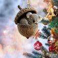 thumbnail image 6 of Forest Animal Acorn Ornaments Cozy Forest Christmas Ornaments, 2026 New Pine Cone Animal Decoration, Woodland Creature Hanging Ornament, Hanging Ornament for Home Decor(E), 6 of 6
