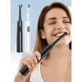 thumbnail image 6 of Flaremore Rotating Electric Toothbrush for Adults,600mAh Rechargeable Spin Ultrasonic Toothbrush with Plug-in Charging,5 Speed Adjustment Round Head Rotating and 2 Min Smart Timer,White, 6 of 7