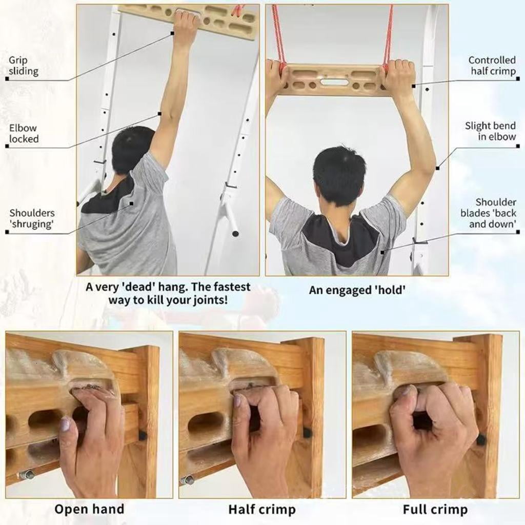 Indoor Climbing Hangboards Durability Boxwood Hangboards Portables Hangboards