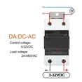 thumbnail image 3 of EJYWPSWD Solid State Relay with Aluminum Heat Sink Da Aa Dd 3-32vdc 10a 25a 40a 60a 80a 100a 120a Single Phase Control Ssr Din Rail, 3 of 7