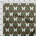 thumbnail image 3 of oneOone Viscose Chiffon Dark Olive Green Fabric Check Fabric For Sewing Printed Craft Fabric By The Yard 42 Inch Wide, 3 of 4