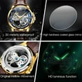 thumbnail image 3 of OLEVS Automatic Watches for Men Skeleton Brown Leather Band Large Face Self Winding Mechanical Mens Dress Watches Waterproof Easy to Read Luminous Business Casual Mens Wrist Watches Reloj Para Hombre, 3 of 14